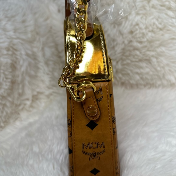 NWOT MCM Mini Stark Pushlock Bag - Picture 10 of 12